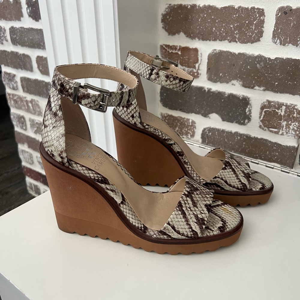 Vince camuto wedge heels. Only worn a couple of times. Like new.